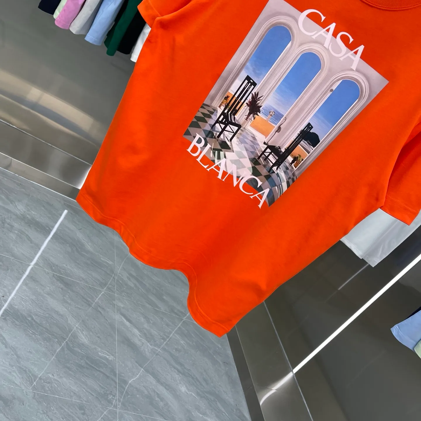 New Arrival Casablanca Classic Series T ～ ， ， 。 ， Classic ， In Stock ！ ：White Black Blue Royal Blue Orange（5 ） Size：S M L XL XXL